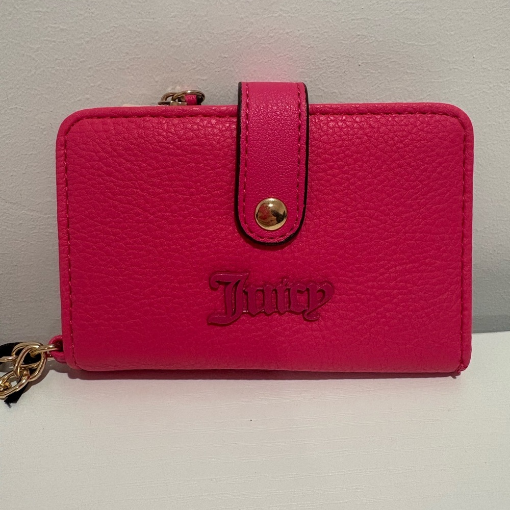 Juicy Couture Pink Flash Can’t Tame Her Tab Card Wallet